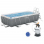 Каркасный бассейн Bestway 56442 (404х201х100 см) с песочным фильтром и лестницей Львов
