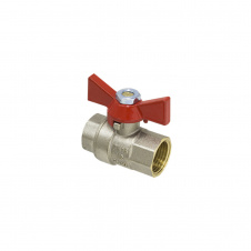 Кран шаровый ЭКО PN20 ВВ 1/2 EKB-01 бабочка