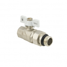 Кран шаровый с американкой Raftec WHITE DN25 1 с антипротечкой бабочка