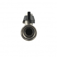 Кран прямой с накидной гайкой Raftec BLACK DN15 1/2 бабочка