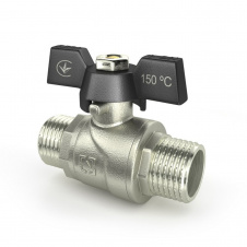 Кран шаровый Raftec BLACK DN15 НН 1/2’’ бабочка
