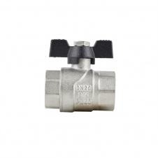 Кран шаровый Rafteс BLACK PN40 ВВ 1/2 бабочка