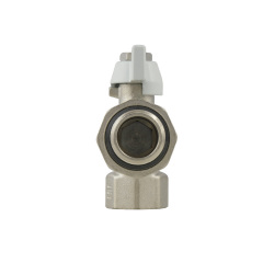 Кран угловой с американкой Raftec WHITE DN15 1/2 с антипротечкой бабочка Полтава