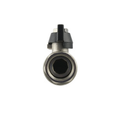 Кран прямой с накидной гайкой Raftec BLACK DN15 1/2 бабочка Харьков