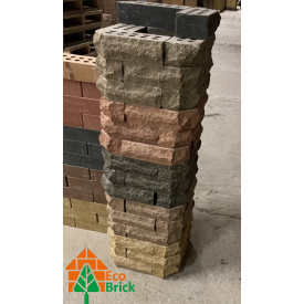 Цегла облицювальна пустотіла ECOBRICK скошений кут 230х100х65