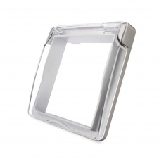 Кришка для розетки Livolo IP44 сірий (C7-1WF-15)