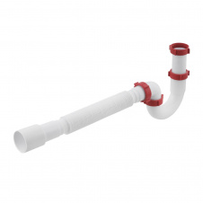 Сифон для мойки Polmark 1 1/2x40 без выпуска/с гофротрубой 40x40/50 PM 40 SF 20 01