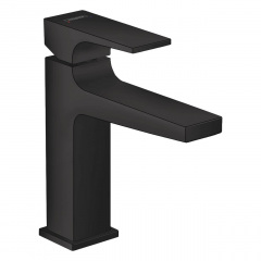 HANSGROHE METROPOL смеситель для умывальника 110, однорычажный, со сливным клапаном push-open, цвет покрытия матовый чёрный Івано-Франківськ