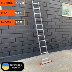 Односекционная лестница на 11 ступеней ТД Профи Киев