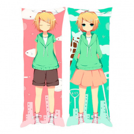 Подушка обіймашка Bioworld Дакімакура Вокалоїди Льон та Рін Кагамін 150х50см (18044)