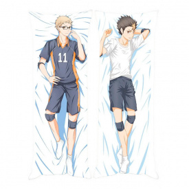 Подушка Обіймашка Bioworld Дакімакура Кей Цукісіма / Ю Нісіноя Волейбол! v2 150х50см (18356)