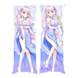 Подушка обіймашка Bioworld Дакімакура Емілія Життя в альтернативному світі з нуля v6 150х50см (18671)