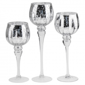 Свічники Unicorn Studio Silver Litti 3 шт Сріблястий (AL218325)