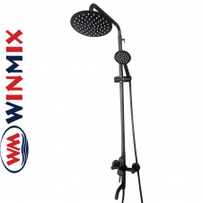 Душова колона Winmix SUS-009-J BLACK із змішувачем із нерж. сталі SUS304