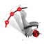 Компьютерное кресло Huzaro Force 4.7 White ткань Ромны