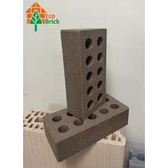 Кирпич гладкий пустотелый ECOBRICK (250х120х65) коричневый Киев