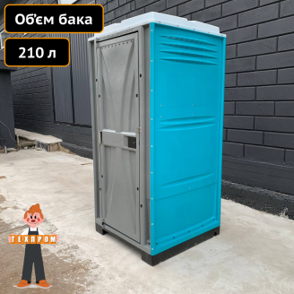 Туалетная кабина биотуалет уличный Люкс бирюза Техпром
