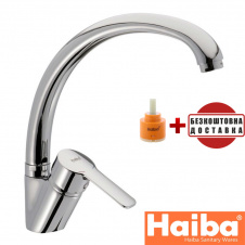 Змішувач для кухні Вухо на гайці HAIBA MARCO Chr-011