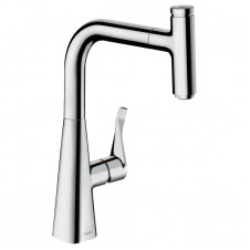 Hansgrohe Metris Select Смеситель для кухни 240, однорычажный, с выдвижным изливом