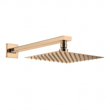 CASCADA R85 душ верхній, 250*250мм, кронштейн, SS, cepillado bronce