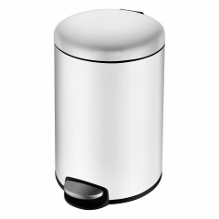 Відро для сміття округле 12л, з педаллю, біле Запорожье