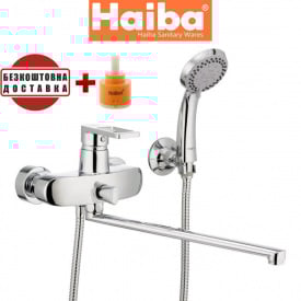 Змішувач для ванни довгий вилив HAIBA GUDINI EURO (Chr-006)