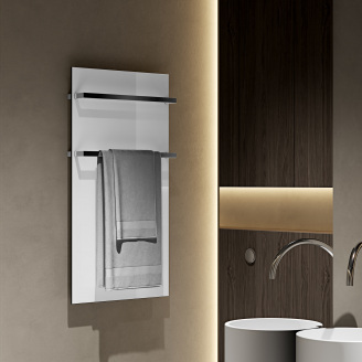 Полотенцесушитель электрический ONYX s2L 900x470 mm Белый матовый