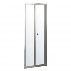 Двері bifold 90*195, профіль хром, скло прозоре 5мм Київ
