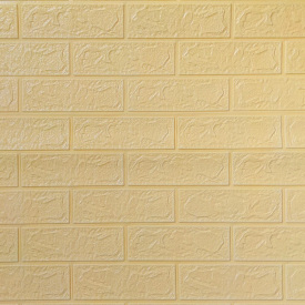 Самоклеющаяся 3D панель Sticker Wall под бежевый кирпич в рулоне 20000x700x3мм (R009-3-20)