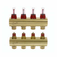 Коллектор Danfoss FHF-4F с расходомерами