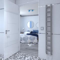 Рушникосушка водяна Terma Easy 960x200 White mat(Soft 9016) Славута