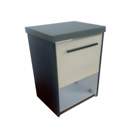 Пластиковая тумба Mikola-M Лями 3 в 1 подвесная 50 см Антрацит