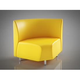 Угловой элемент Актив Sentenzo 700x700x900 желтый