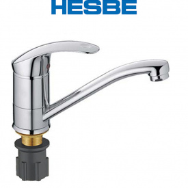 Змішувач для умивальника ялинка на гайці HESBE Fabio (Chr-555) 15cm