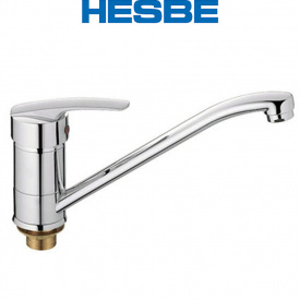 Смеситель для кухни елка на гайке HESBE AGAT (Chr-555) 25см