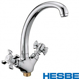 Змішувач для кухні на гайці HESBE ZEUS (Chr-273)