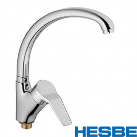 Змішувач для кухні Вухо на гайці HESBE ZEON Chr-777 (nut)