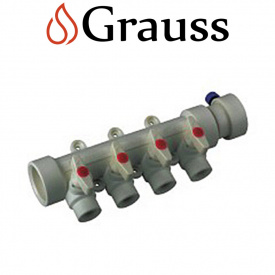 Grauss Колектор на 4 виходи з кульовим перекриттям (40*20), Німеччина