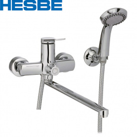 Змішувач для ванни довгий ніс HESBE NOVAK EURO (Chr-006)
