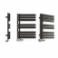 Рушникосушка водяна Terma Warp S 655x500 Black mat (9005 mat) Суми