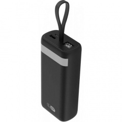 Внешний аккумулятор Power Bank King Power KP30 LCD LED Фонарик 30000 mAh Black (3_02402) Винница