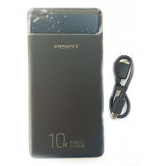УМБ Power Bank Pisen Cube+ 10000mAh повербанк внешний аккумулятор Black (11231-hbr) Івано-Франківськ