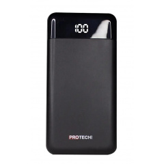 Зовнішній акумулятор Power Bank ProTech B-06 LCD LED Ліхтарик 30000 mAh Black (3_02405) Петрове