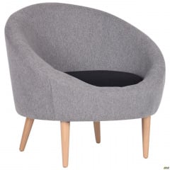 М'яке крісло AMF Eclipse Сідней сіре в стилі Лофт для кафе і вітальні в будинку Київ