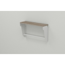 Полка настенная Ferrum-decor Свит 300x500x150 металл Белый ДСП Сонома Трюфель 16 мм (SVI0012)