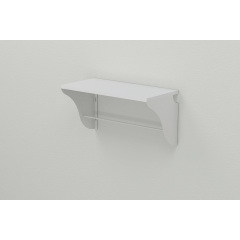 Полиця настінна Ferrum-decor Комфі 260x500x240 метал Білий ДСП Біле 16 мм (KOM0008) Луцьк