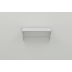 Полка настенная Ferrum-decor Комфи 260x700x240 металл Белый ДСП Белое 16 мм (KOM0050) Киев