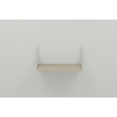 Полка настенная Ferrum-decor Ханди 2 240x700x240 металл Белый ДСП Сонома 16 мм (XND0053) Харьков