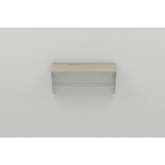 Полка настенная Ferrum-decor Комфи 260x500x240 металл Белый ДСП Сонома 16 мм (KOM0011) Сумы