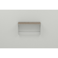Полка настенная Ferrum-decor Свит 300x600x150 металл Белый ДСП Сонома Трюфель 16 мм (SVI0033) Доманёвка